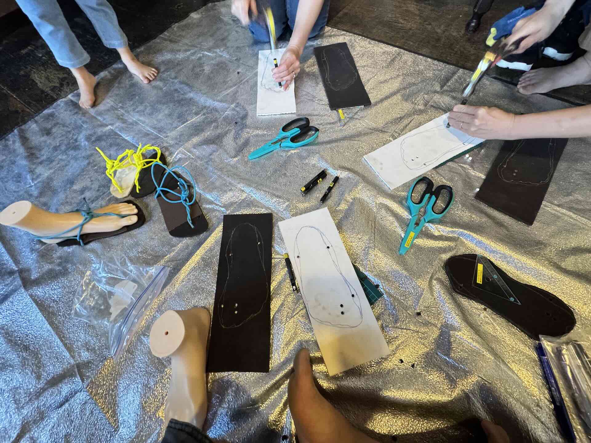 ワラーチの作り方